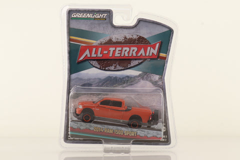 Greenlight 35020; 2014 Dodge Ram 1500 Sport Pickup; Metallic Orange