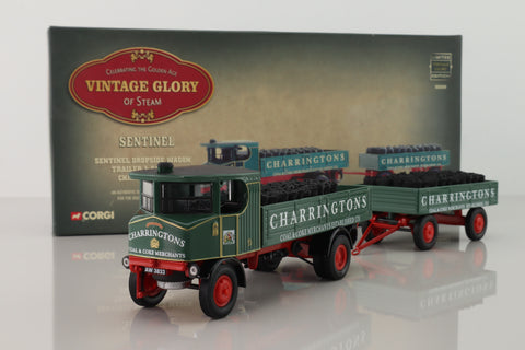 Corgi Classics 80009; Sentinel Steam Wagon; Dropside & Trailer, Charrington's, Coal Sack Load