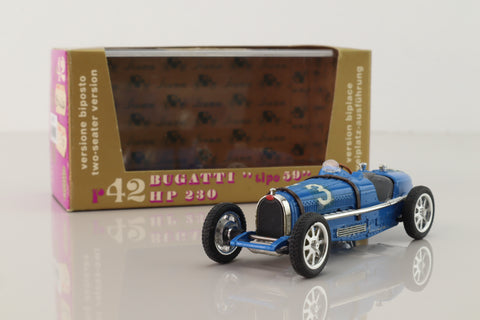 Brumm R42; Bugatti Type 59; Two Seater, Blue, RN3