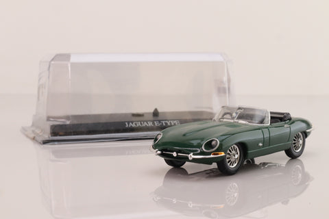 del Prado #01; 1961 Jaguar E-Type; British Racing Green