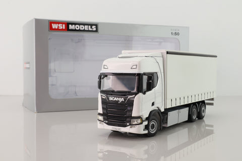 WSI Models 03-2013; Scania R Cab; Highline; CR20H 6x2 Tag Axle Combi; Plain White