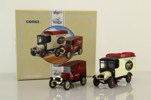 Corgi 97753; Terry's of York 2 Van Set; Thornycroft & Ford Model T