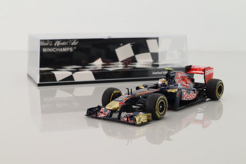 Minichamps 410 120087; Toro Rosso STR7 Formula 1; 2012 Showcar; Jean-Éric Vergne; RN17