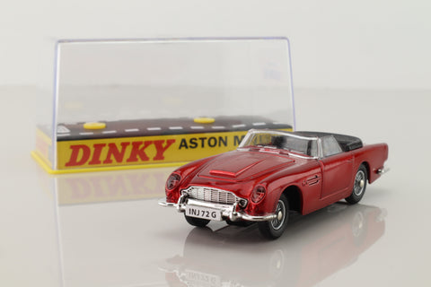 Atlas Dinky Toys 110; Aston Martin DB5 Convertible; Open Top, Metallic Red