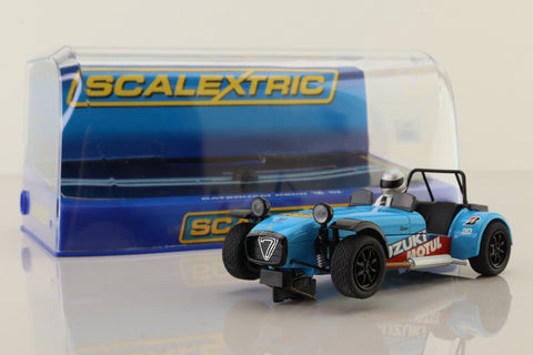 Scalextric C3133; Caterham R500 Slot Car; Blue; RN19