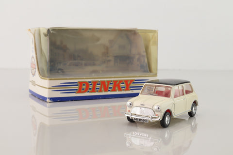 Dinky Toys DY-21; 1964 Austin Mini Cooper S; Cream, Black Roof