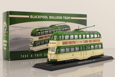 Atlas Editions 4 648 101; Blackpool Balloon Tram; 1950s Livery, Fleetwood/Promenade