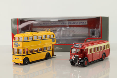 Corgi OOC 45001; Dorset Delights 2 Bus Set; Weymann Trolleybus & Bristol L Bus