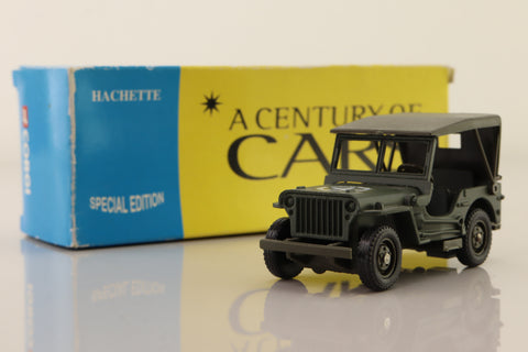 Solido 72; 1944 Willys Jeep; US Army; Drab Green; Century of Cars Series #72