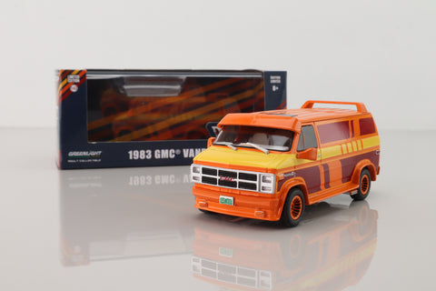 Greenlight 86327; 1983 GMC VanDura Van; Custom Orange