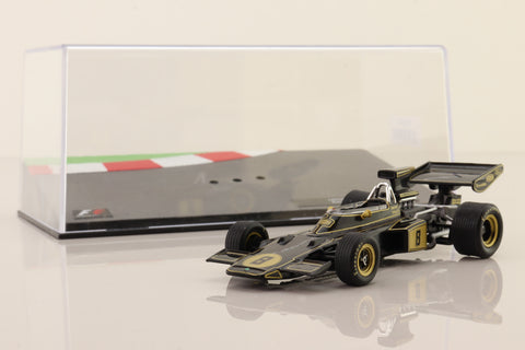 Panini #05; Lotus 72D Formula 1; 1972 World Champion, Emerson Fittipaldi; RN8