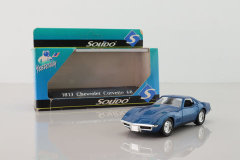 Solido 1813; 1968 Chevrolet Corvette; Metallic Blue
