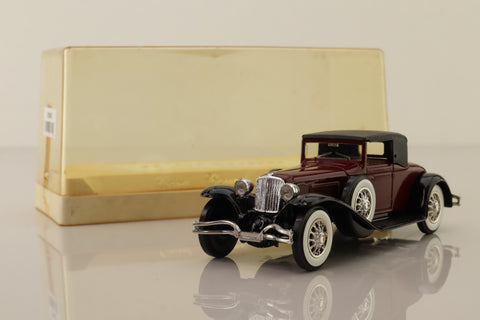 Solido 4080; 1929 Cord L-29 Coupe; Soft Top, Maroon, Black