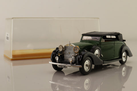 Solido 4046; 1939 Rolls-Royce Phantom III; Soft Top, Green & Black