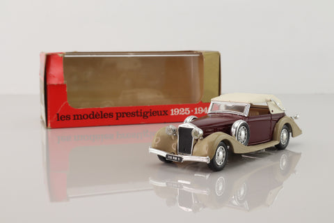 Solido 4031; 1939 Delage D8-120 Two Seater; Soft Top, Maroon & Beige