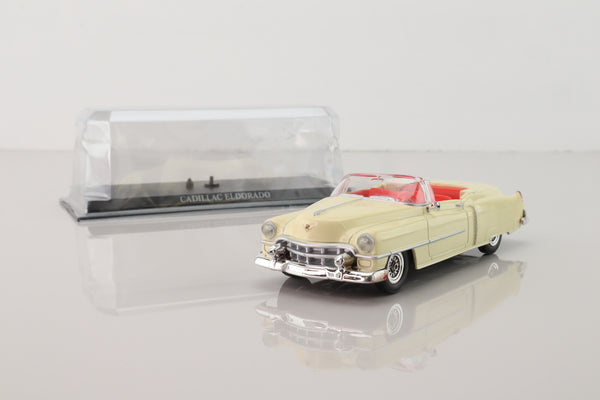 del Prado 14; 1953 Cadillac Eldorado Convertible; Open Top, Cream, Red Seats