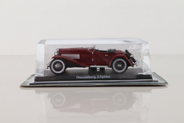 del Prado 21; 1930 Duesenberg J Spider; Open Top, Maroon
