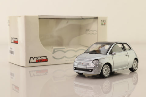 Mondo Motors 53077; Fiat 500 New; Closed Sunroof; Silver