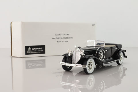 National Motor Museum Mint LBCONV; 1932 Chrysler LeBaron; Top Down; Black