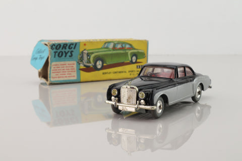 Corgi Toys 224; Bentley Continental; Black & Silver
