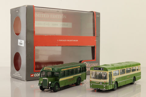Corgi OOC 97057; Southdown 2 Bus Set; Leyland PS1 (ECW) & Leyland Leopard