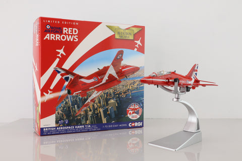 Corgi AA36017; BAE Hawk T.1A; XX322, Red 1 Leaders Aircraft, RAF Aerobatic Team the Red Arrows, North American Tour August-October 2019