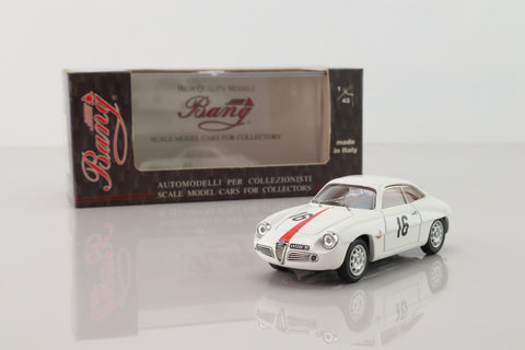 Bang/Box/ Best 7164; Alfa Romeo Giulietta SZ; 1960 Coppa Inter-Europa DNF; Kim; RN16