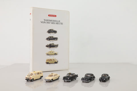 Wiking; Taxi Models from 1947 to Now; Beetle, BMW, Opel, NSU, Transporter