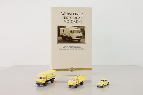 Wiking 3289; Warsteiner Historical Set; Beetle, Hanomag Kurier, Mercedes Truck