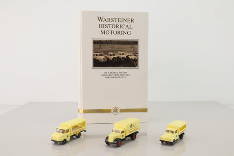 Wiking 3684; Warsteiner Historical Set; 3x Dropside Trucks