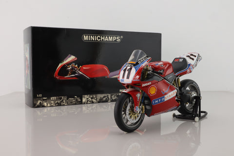 Minichamps 122 021255; Ducati 998 Motorcycle; R 2002 WSB; Ben Bostrom; RN11