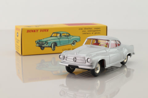 Atlas Dinky Toys 549; Borgward Isabella Coupe; Metallic Silver