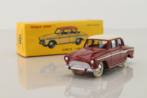 Atlas Dinky Toys 544; Simca Aronde P60; Maroon & Cream