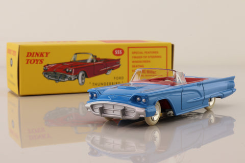 Dinky Toys 555; Ford Thunderbird Convertible; Open Top, Blue