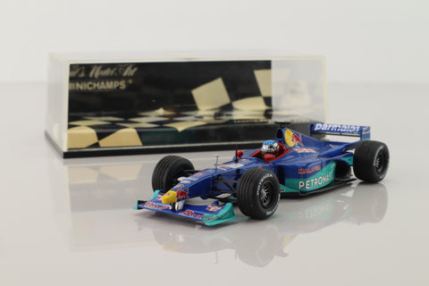 Minichamps 430 990081; Sauber C18 Formula 1; 1999 British GP 14th; Jean Alesi; RN11