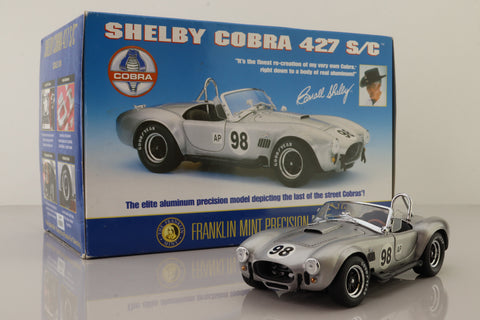 Franklin Mint; Shelby Cobra 427 S/C; Aluminium Finish; RN98