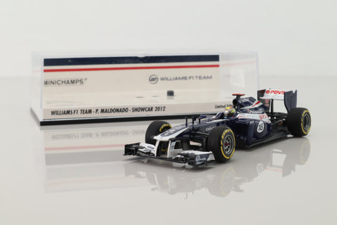 Minichamps 410 120088; Williams FW34 Formula 1; 2012 Show Car; Pastor Maldonado; RN18