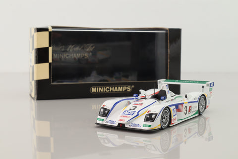 Minichamps 400 051303; Audi R8; 2005 24h Le Mans 1st; Kristensen, Lehto, Werner; RN3