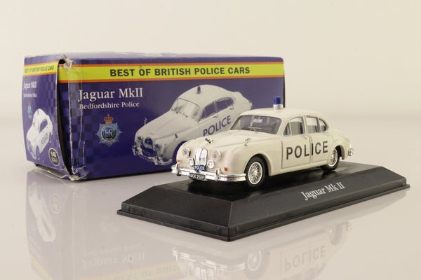 Atlas Editions 4 650 101; Jaguar MkII; Bedfordshire Police, White