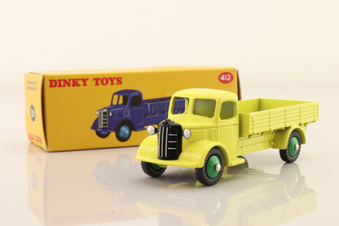 Atlas Dinky Toys 412; Austin Truck; Lemon Yellow, Green Hubs
