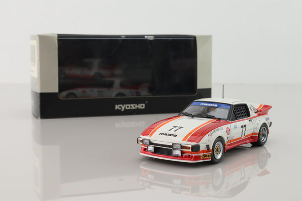 Kyosho 03285B; Mazda Savanna RX7; 1979 24h Daytona 6th; Bohren, Johnson, Mandeville; RN77