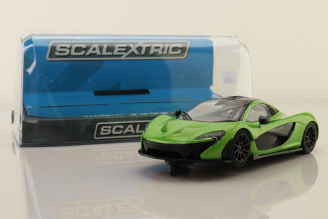 Scalextric C3756; Mclaren P1 Slot Car; Mantis Green