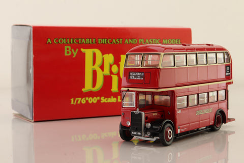 Britbus GS-01X; Guy Arab III Bus, Park Royal Short Bonnet; London Transport: 173 Peckham Rye Lane via Cheltenham Lane