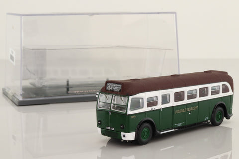 Corgi OOC OM41002; AEC Q Single Deck Bus; London Transport; 434 Horsham, Carfax, East Grinstead, Turners Hill, Crawley; Wartime