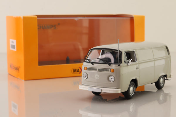 Minichamps 940 053060; 1972 Volkswagen Transporter T2; b; Van; Grey