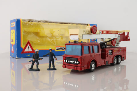 Matchbox King Size K-39/2; ERF Snorkel Fire Engine; Red, White, County Fire Department, No. 32