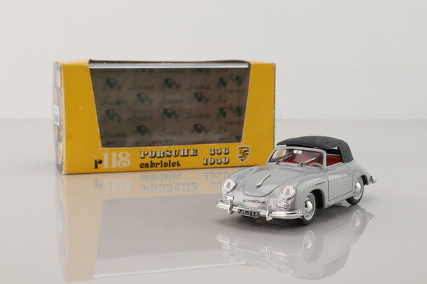 Brumm R118; Porsche 356; Soft Top, Metallic Silver