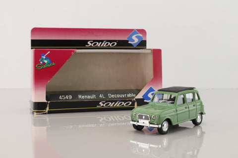 Solido 4549; Renault 4L; Light Green, Closed Sunroof