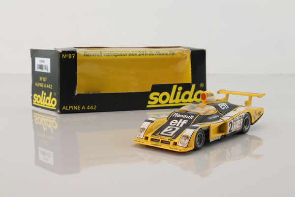 Solido 87; Alpine A442 Turbo; 1978 24h Le Mans 1st; Pironi & Jaussaud; RN2