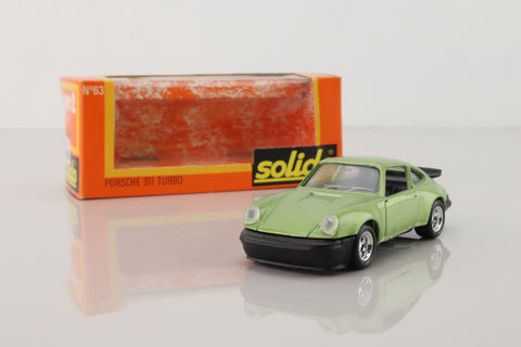 Solido 63; Porsche 911 Turbo 930; Metallic Green